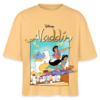Jasmin Und Aladin Mit Abu Auf Fliegendem Teppich - Stanley/Stella Frauen Boxy Bio-T-Shirt Nova - Mispel - Vorne - Anna (173cm)
