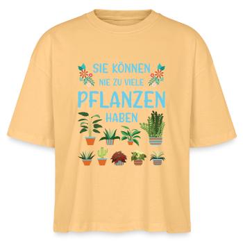 Gärtner Spruch Gärtnerei Hobbygärtner Kleingärtner - Stanley/Stella Frauen Boxy Bio-T-Shirt Nova - Mispel - Vorne - Anna (173cm)