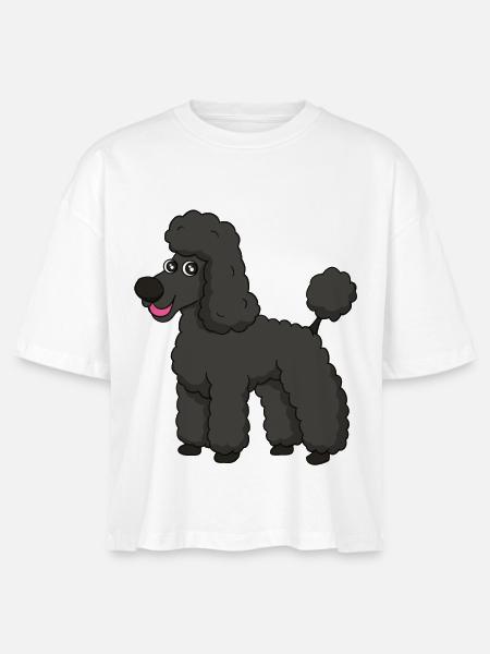 Süsser Pudel - Stanley/Stella Frauen Boxy Bio-T-Shirt Nova - Weiß