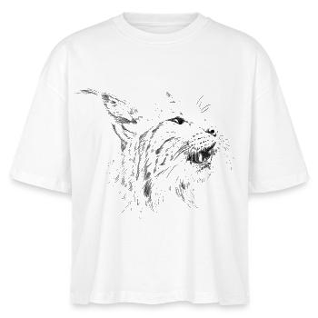 Luchs - Stanley/Stella Frauen Boxy Bio-T-Shirt Nova - Weiß - Vorne - Anna (173cm)