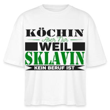 Köchin Sklavin - Stanley/Stella Frauen Boxy Bio-T-Shirt Nova - Weiß - Vorne - Anna (173cm)