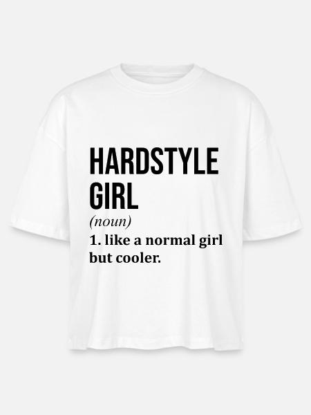 Hardstyle Hardstyle Hardstyle - Stanley/Stella Frauen Boxy Bio-T-Shirt Nova - Weiß