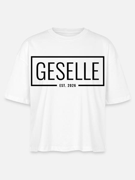 Geselle Est. 2026 - Stanley/Stella Frauen Boxy Bio-T-Shirt Nova - Weiß