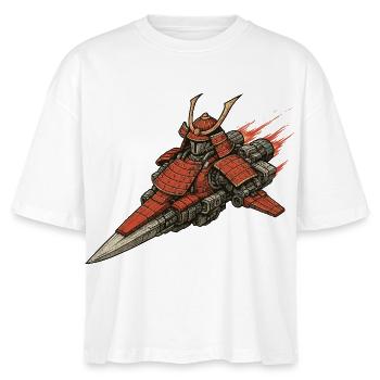 Samurai Spaceship - Stanley/Stella Nova Women’s Boxy Organic T-Shirt - white - Front - Anna (173cm)