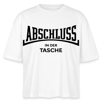 Abschluss In Der Tasche (Schulabschluss Konkav B) - Stanley/Stella Frauen Boxy Bio-T-Shirt Nova - Weiß - Vorne - Anna (173cm)
