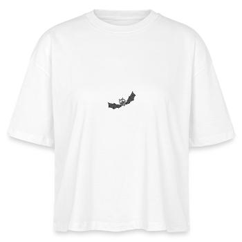 Fledermaus - Stanley/Stella Frauen Boxy Bio-T-Shirt Nova - Weiß - Vorne - Anna (173cm)