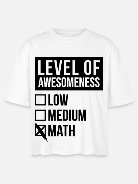 Mathematik, Mathematik, Mathematik - Stanley/Stella Frauen Boxy Bio-T-Shirt Nova - Weiß