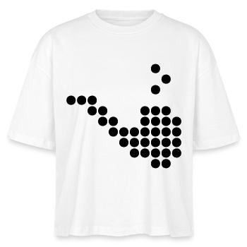 pipe dots - Stanley/Stella Nova Women’s Boxy Organic T-Shirt - white - Front - Anna (173cm)