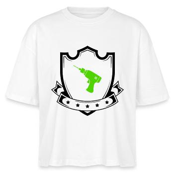 Drill Coat of Arms - Stanley/Stella Nova Women’s Boxy Organic T-Shirt - white - Front - Anna (173cm)