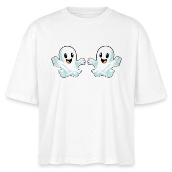 Geister - Stanley/Stella Frauen Boxy Bio-T-Shirt Nova - Weiß - Vorne - Anna (173cm)