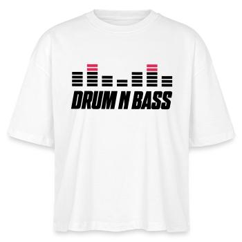 drum bass - Stanley/Stella Frauen Boxy Bio-T-Shirt Nova - Weiß - Vorne - Anna (173cm)