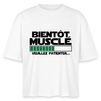 bientôt musclé - T-shirt bio NOVA Stanley/Stella Femme - blanc - Devant - Anna (173cm)