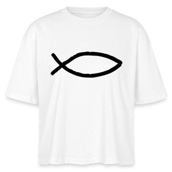 fisch_symbol - T-shirt bio NOVA Stanley/Stella Femme - blanc - Devant - Anna (173cm)