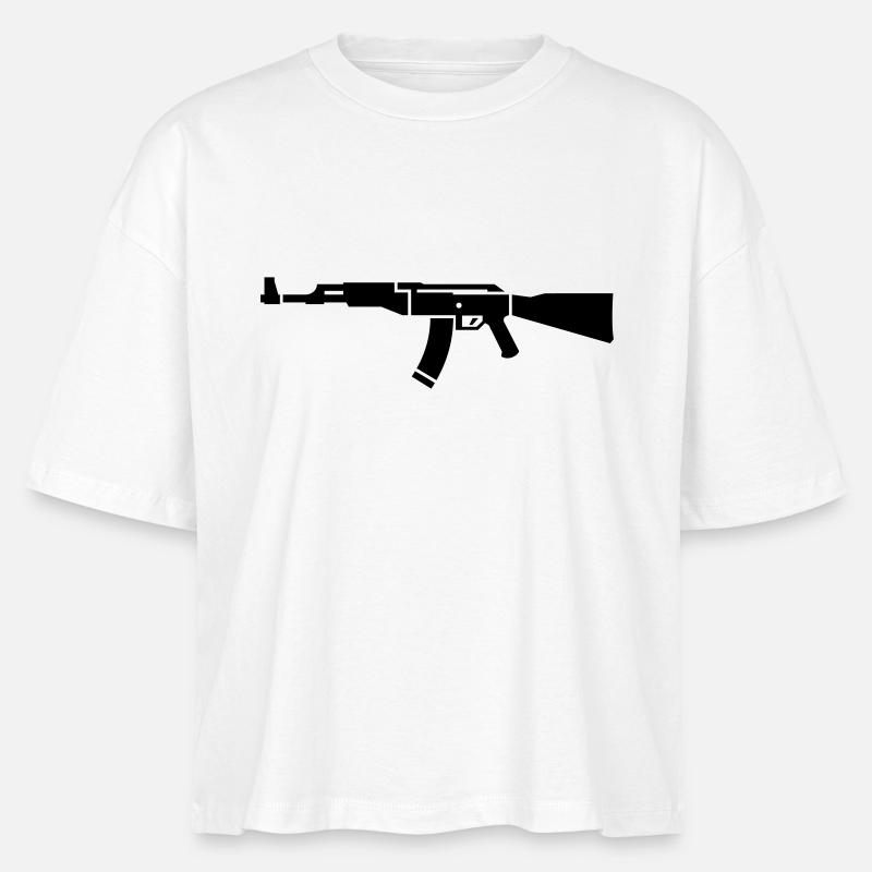 AK 47 - Stanley/Stella Frauen Boxy Bio-T-Shirt Nova - Weiß