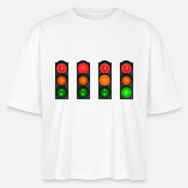feux de circulation - T-shirt bio NOVA Stanley/Stella Femme - blanc
