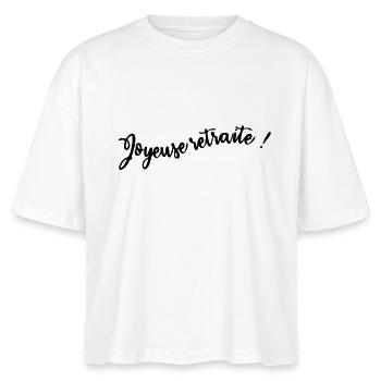 RETRAITE. BONNE RETRAITE. JOYEUSE RETRAITE - T-shirt bio NOVA Stanley/Stella Femme - blanc - Devant - Anna (173cm)