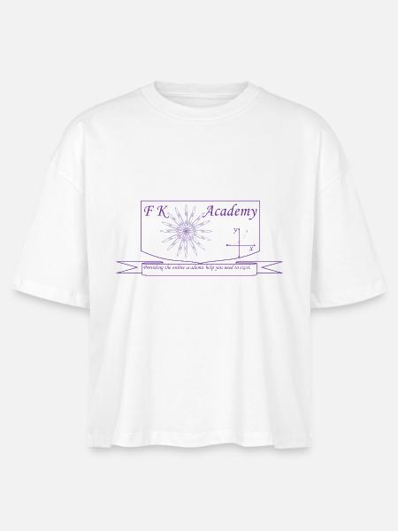 FK Academy lila - Stanley/Stella Frauen Boxy Bio-T-Shirt Nova - Weiß