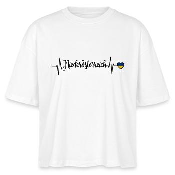 Ligne cardiaque de pouls en Basse-Autriche - T-shirt bio NOVA Stanley/Stella Femme - blanc - Devant - Anna (173cm)