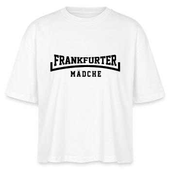 Frankfurter Mädche - FFM - Bembel - Stanley/Stella Frauen Boxy Bio-T-Shirt Nova - Weiß - Vorne - Anna (173cm)