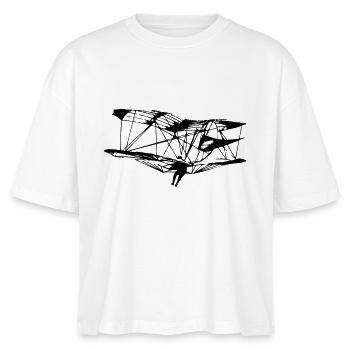 Lilienthal Doppeldecker - Stanley/Stella Frauen Boxy Bio-T-Shirt Nova - Weiß - Vorne - Anna (173cm)