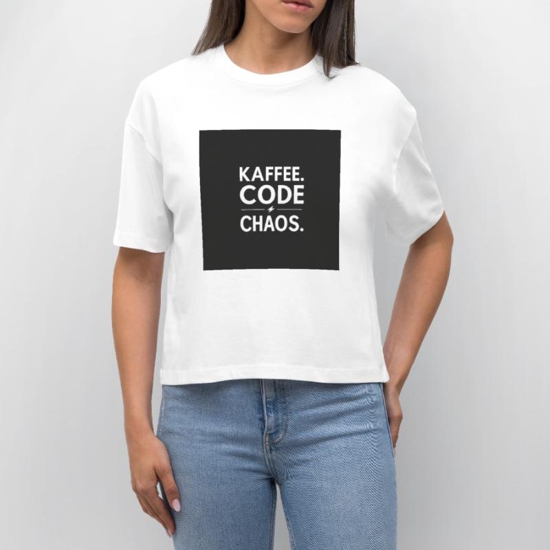Kaffee, Code, Chaos Stanley/Stella Frauen Boxy Bio-T-Shirt Nova