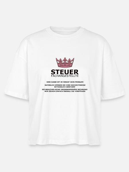 Steuerfachangestellte - Stanley/Stella Frauen Boxy Bio-T-Shirt Nova - Weiß