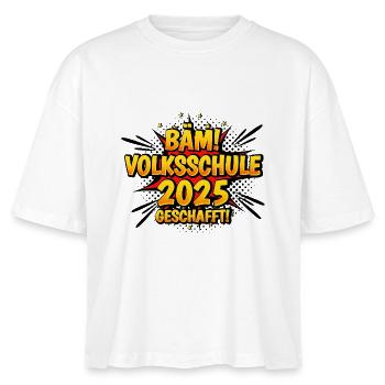 Volksschule Abgänger 2025 Tschüss Volksschule - Stanley/Stella Frauen Boxy Bio-T-Shirt Nova - Weiß - Vorne - Anna (173cm)