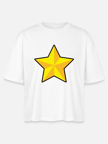 3D Stern - Stanley/Stella Frauen Boxy Bio-T-Shirt Nova - Weiß