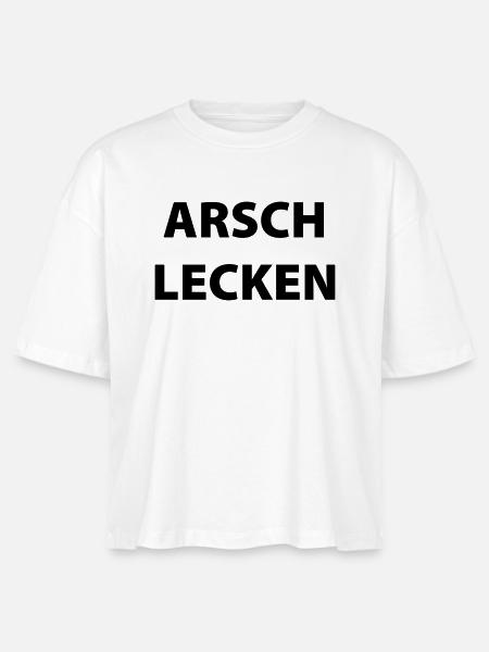 ARSCH LECKEN - Stanley/Stella Frauen Boxy Bio-T-Shirt Nova - Weiß