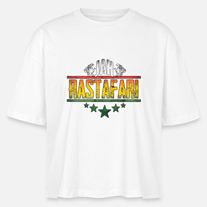 Conception d’affirmation rastafari de Jah - T-shirt bio NOVA Stanley/Stella Femme - blanc