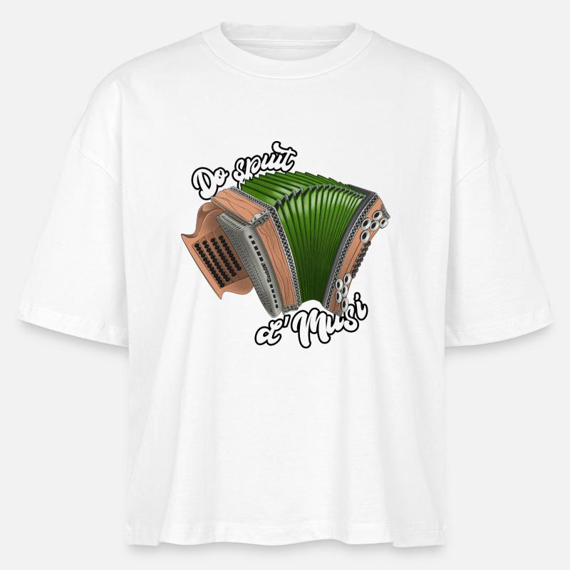Harmonica de Styrie Do spuit d’Musi | Ziach ON ! - T-shirt bio NOVA Stanley/Stella Femme - blanc