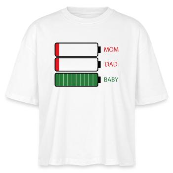 Parent energy - Stanley/Stella Nova Women’s Boxy Organic T-Shirt - white - Front - Anna (173cm)