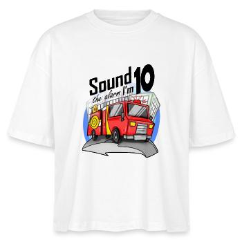 10 ans Jeune voiture de pompiers - T-shirt bio NOVA Stanley/Stella Femme - blanc - Devant - Anna (173cm)