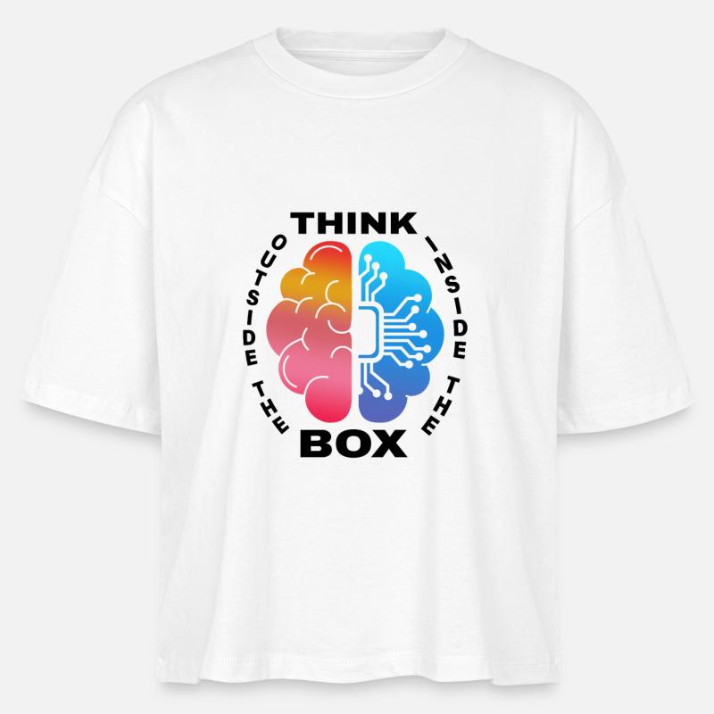 Think outside / inside the Box - Stanley/Stella Nova Women’s Boxy Organic T-Shirt - white