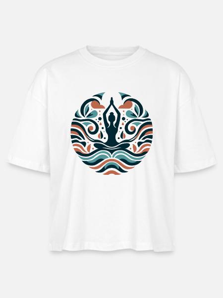 Yoga - Stanley/Stella Frauen Boxy Bio-T-Shirt Nova - Weiß