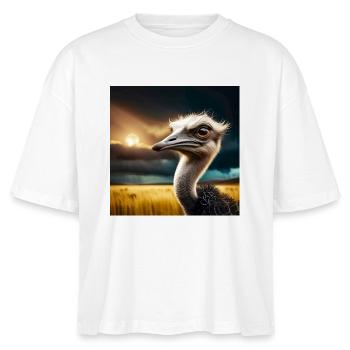 Autruche - T-shirt bio NOVA Stanley/Stella Femme - blanc - Devant - Anna (173cm)