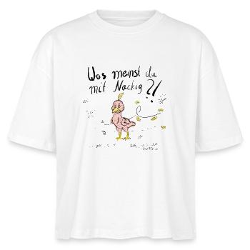 Un oiseau en mue dans le vent d’automne en couleur - T-shirt bio NOVA Stanley/Stella Femme - blanc - Devant - Anna (173cm)