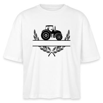 Fier du tracteur agricole - T-shirt bio NOVA Stanley/Stella Femme - blanc - Devant - Anna (173cm)