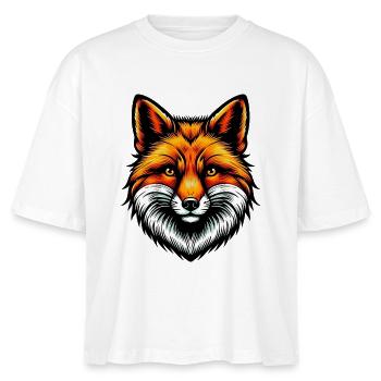 Fuchs - Stanley/Stella Frauen Boxy Bio-T-Shirt Nova - Weiß - Vorne - Anna (173cm)