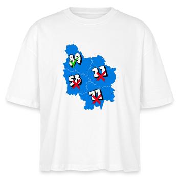 Région Bourgogne - T-shirt bio NOVA Stanley/Stella Femme - blanc - Devant - Anna (173cm)