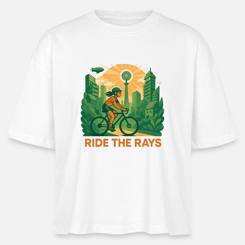 Ride the Rays - Stanley/Stella Nova Women’s Boxy Organic T-Shirt - white