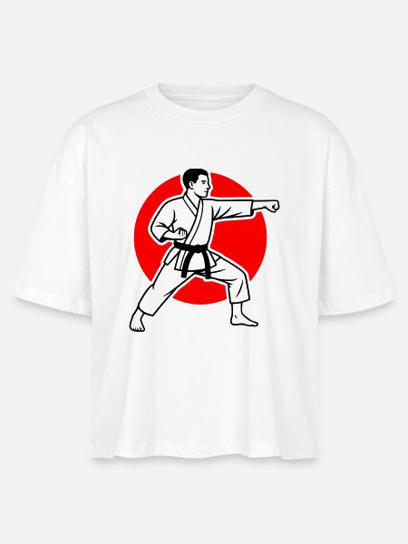 Karate Oi-Zuki - Stanley/Stella Frauen Boxy Bio-T-Shirt Nova - Weiß