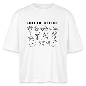 Out of Office - Stanley/Stella Frauen Boxy Bio-T-Shirt Nova - Weiß - Vorne - Anna (173cm)