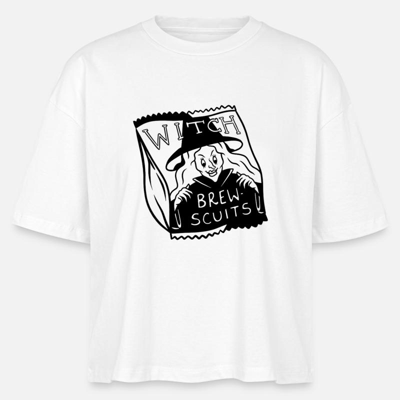 Spukbier-Scuits - Stanley/Stella Frauen Boxy Bio-T-Shirt Nova - Weiß