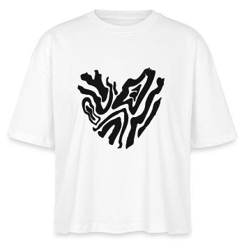 Cœur de tigre - T-shirt bio NOVA Stanley/Stella Femme - blanc - Devant - Anna (173cm)