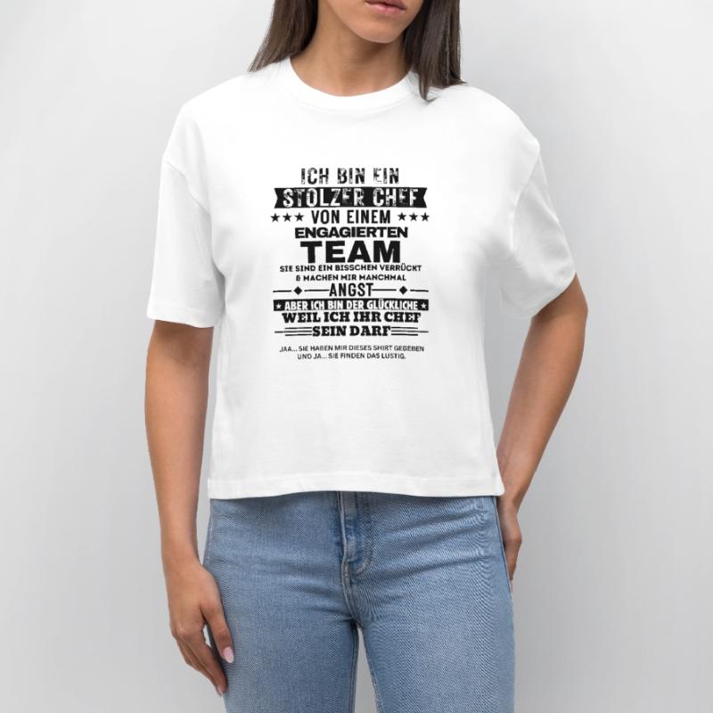 Fier patron d’une équipe dévouée T-shirt bio NOVA Stanley/Stella Femme