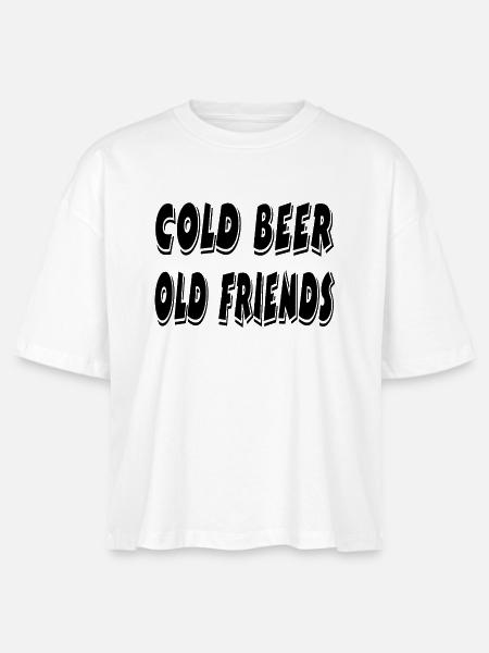 Bier - Stanley/Stella Frauen Boxy Bio-T-Shirt Nova - Weiß