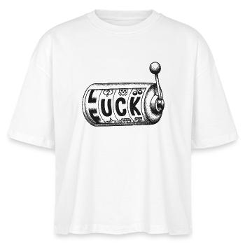Fuck Luck – Conception de jeux de mots - T-shirt bio NOVA Stanley/Stella Femme - blanc - Devant - Anna (173cm)