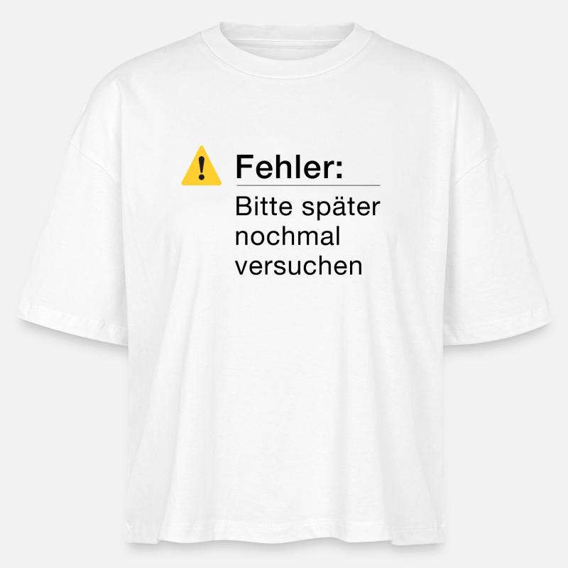 Fehler: Bitte noch einmal versuchen, Informatik - Stanley/Stella Frauen Boxy Bio-T-Shirt Nova - Weiß