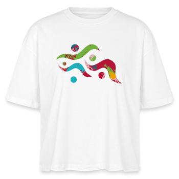 Yoga design_20 - Stanley/Stella Nova Women’s Boxy Organic T-Shirt - white - Front - Anna (173cm)